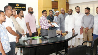 বানিজ্য মেলা বন্ধের দাবি জানিয়ে সিলেটের জেলা প্রশাসক ও পুলিশ কমিশনারের কাছে স্মারকলিপি