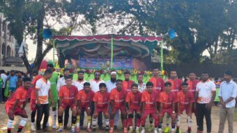 কোম্পানীগঞ্জে আন্তঃউপজেলা ফুটবল টুর্নামেন্টের শুভ উদ্বোধন