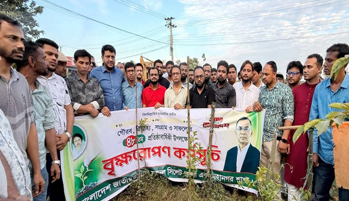 যুবদলের প্রতিষ্ঠাবার্ষিকীতে জেলা ও মহানগর যুবদলের বৃক্ষরোপণ কর্মসূচি পালন