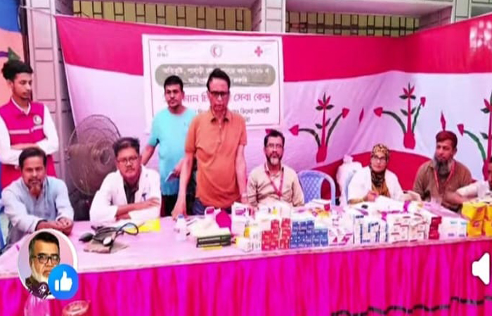 রেড ক্রিসেন্টের ২ দিনব্যাপী ভ্রাম্যমাণ চিকিৎসা কেন্দ্র ও ঔষধ বিতরণ সম্পন্ন
