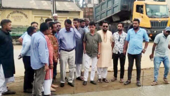 ছাতকে যোগাযোগ ব্যবস্থায় নতুন দিগন্ত ফোরলেন সড়ক নির্মাণ কাজ পরিদর্শন করলেন এমপি মিলন