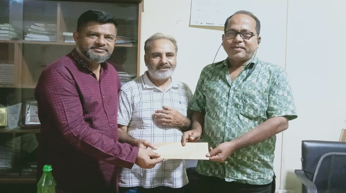 ফটো সাংবাদিক মামুন হাসানের পাশে তামাবিল পাথর আমদানিকারক গ্রুপ, প্রদান করা হলো আর্থিক সহায়তা