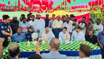 গোয়াইনঘাটে নিহত যুবদল নেতা বদরুলের বাড়িতে মন্ত্রী আরিফুল হক চৌধুরী